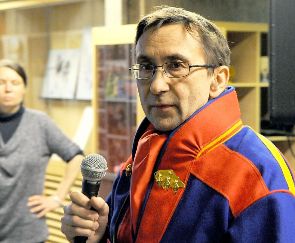 Leder  i Karasjok Sameforening, Egil Utsi.
 Foto: Stein T Svala