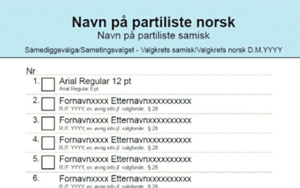 Krever norsk navn øverst på lista