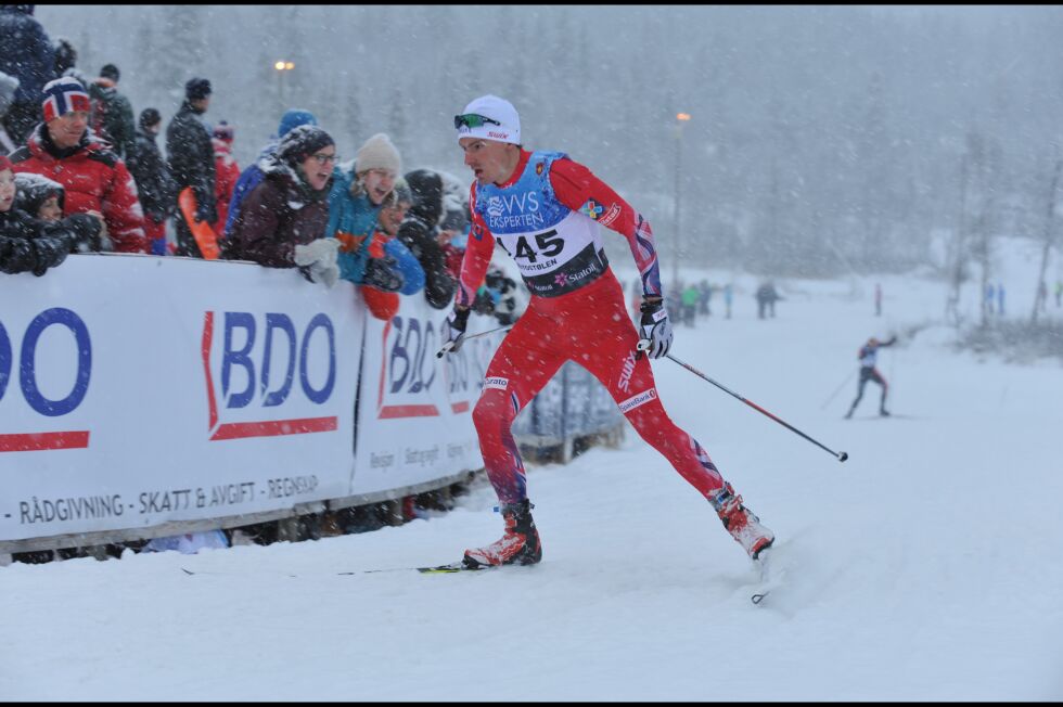 Finn Hågen Krogh endte på en skuffende 63. plass på 15 kilometer fristil på Beitostølen lørdag.
 Foto: Erik Brenli