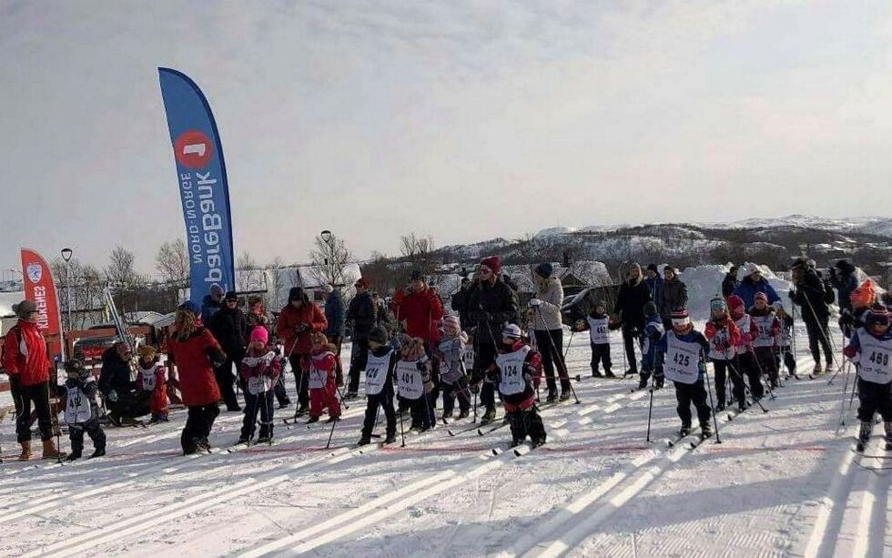 Lør­da­gens bar­ne­ski­renn sam­let et stort an­tall del­ta­ke­re fra 0 til 7 år.
ALLE FOTO: PRI­VAT