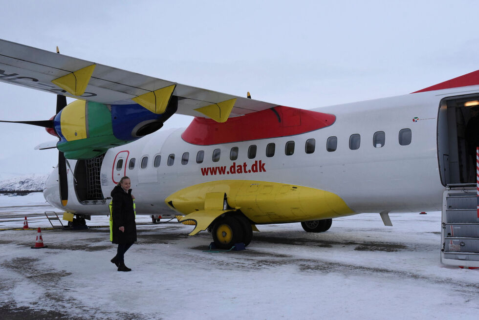 DAT er klar for første takeoff fra Lakselv lufthavn, Banak.
 Foto: Sara Olaussen Stensvold