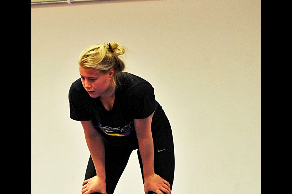 Signe Marie Fidje Store brøt i 72-kilosklassen under U23-EM. Hun røk i sin første kamp, og fikk ikke sjanse til å rekvalifisere seg senere.
 Foto: Arkiv