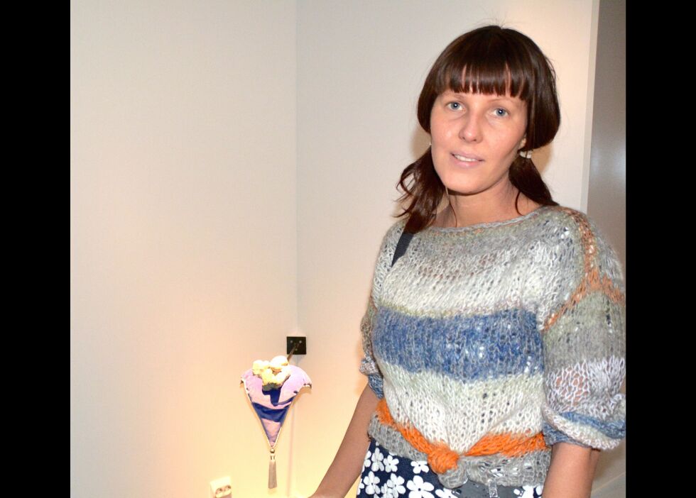 Donald Trumps uttalelse «grab them by the pussy» har også provosert kunstneren Inger Emilie Solheim.
 Foto: Elin Margrethe Wersland
