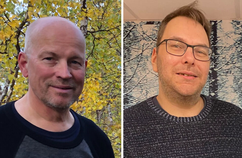 Hallgeir Strifeldt og Kim Daniel Svendsen, Rødt.
 Foto: Gunn Lyngsmo/Stein T Svala