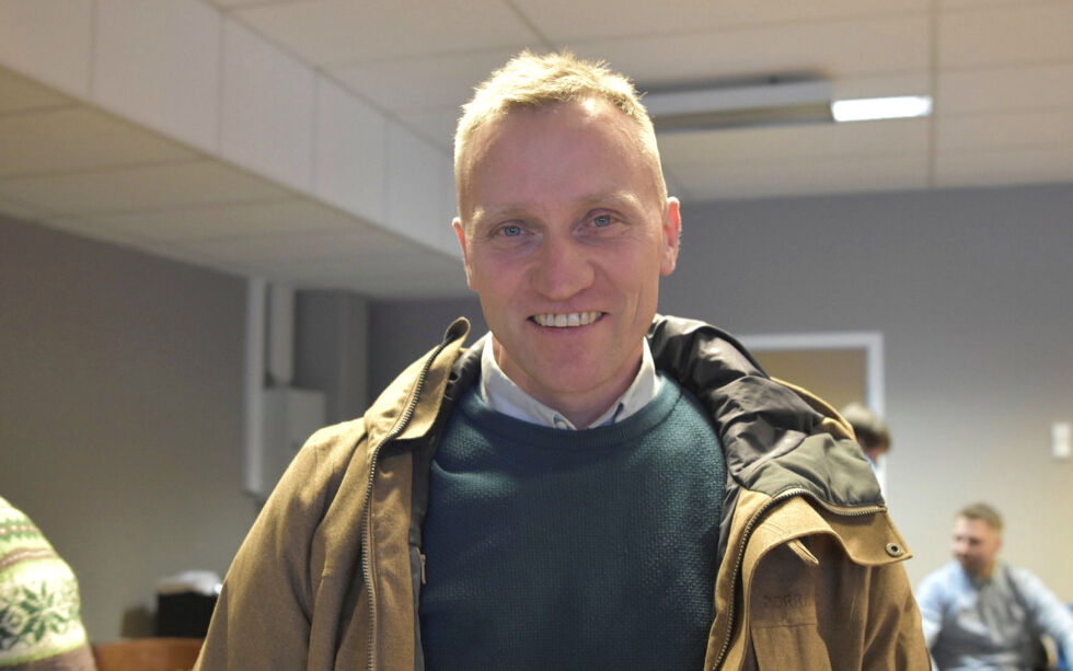 Nils-Roger Pettersen (Sp) sier nei til både lokal ressursgruppe og hele mineralletingen, dette med et stort utropstegn.
 Foto: Sara Olaussen Stensvold