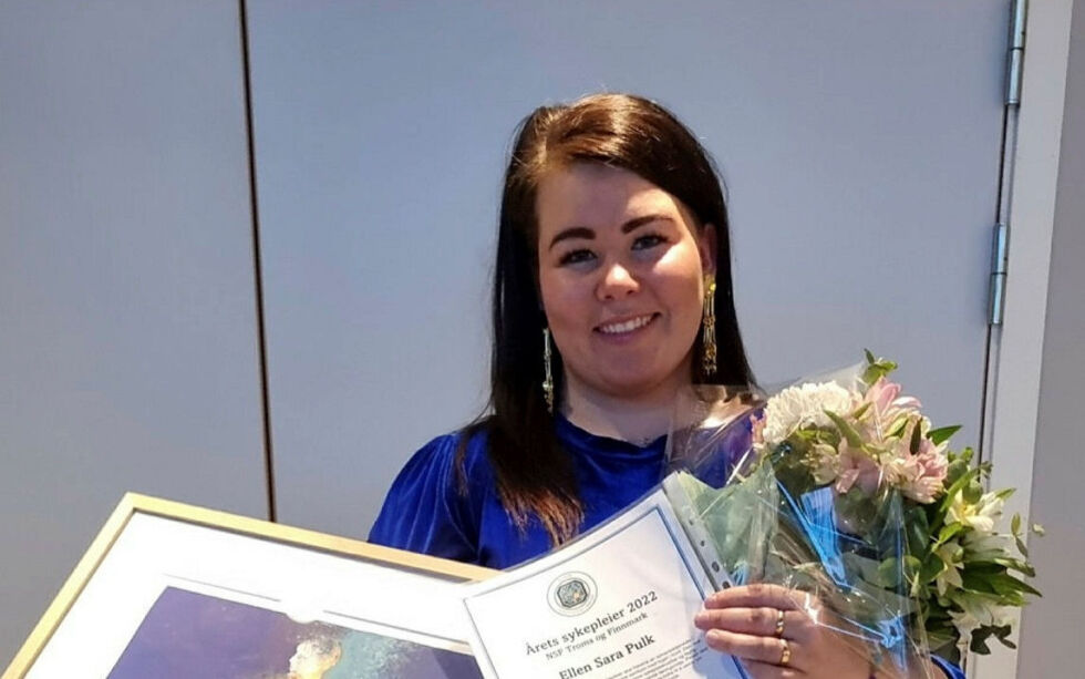 Ellen Sara Pulk (30) fra Kautokeino ble kåret til årets sykepleier av Norsk Sykepleierforbund Troms og Finnmark.
 Foto: privat
