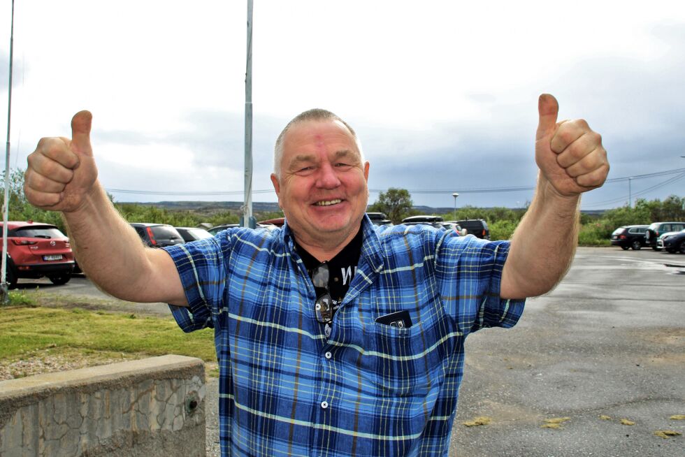 Atle Larssen kunne slippe jubelen løs.
 Foto: Torbjørn Ittelin