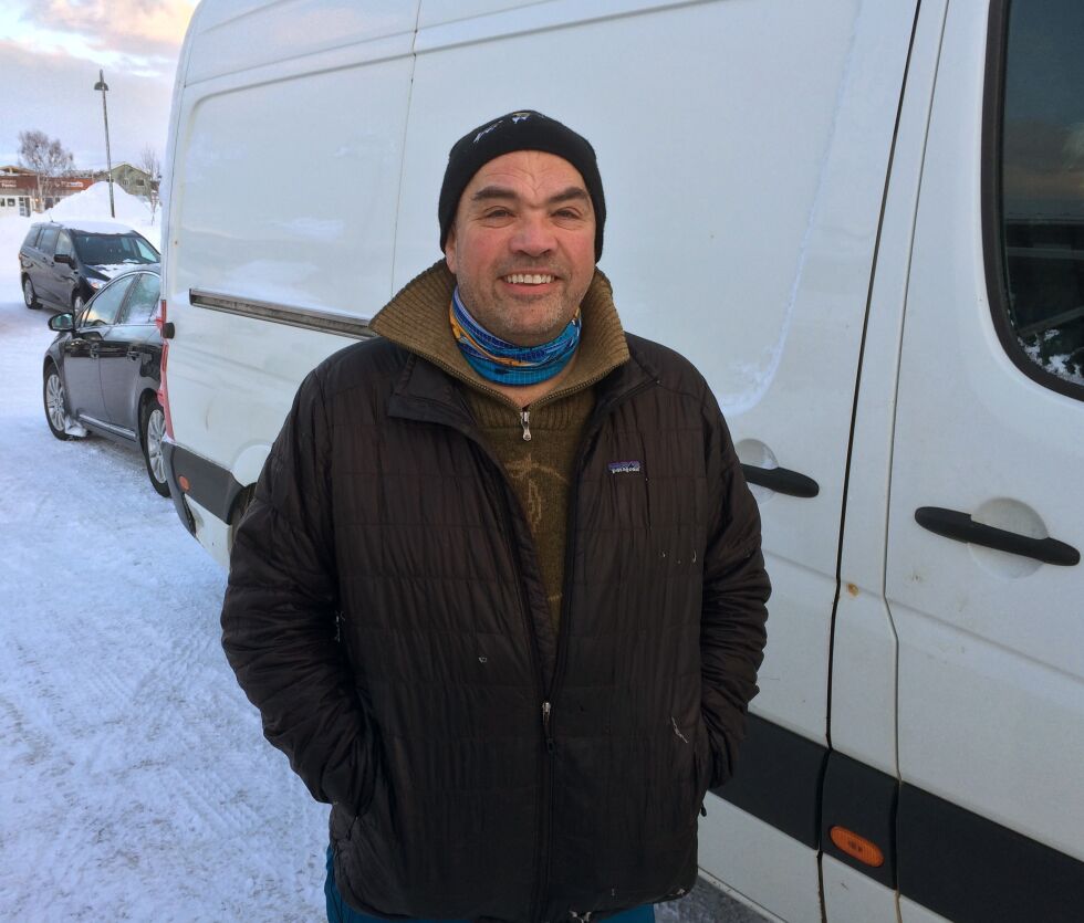 Leif Herleiksplass var raskeste kjører fra Øst-Finnmark i fjor med en 6. plass på 650. – Jeg skal kjøre raskest mulig, sier Herleiksplass, som kjører et renraset siberian husky-spann.
 Foto: Tom Hardy