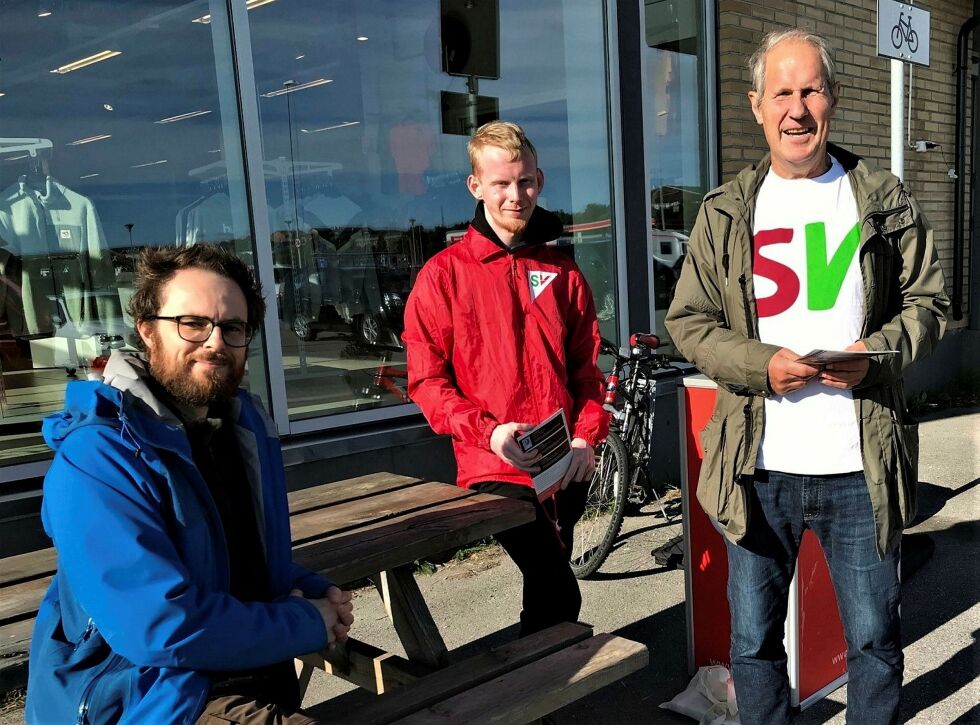 Carl Philip Lund (t.v.), Kristian Vedhusheia og Rolf Arne Hanssen ønsker at Vadsø SV igjen skal bli en politisk markfaktor.
Foto: Bjørn Hildonen
 Foto: Bjørn Hildonen