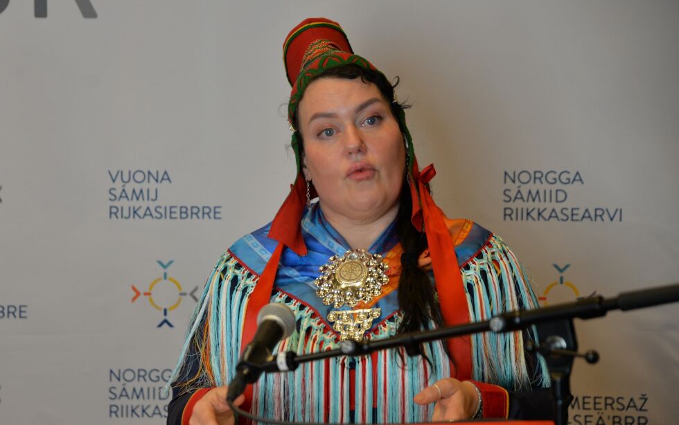 Silje Karine Muotka er nå offisielt NSRs sametingspresidentkandidat.
 Foto: Steinar Solaas