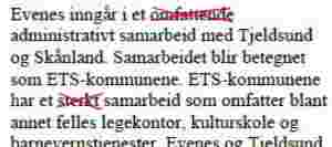 Strøk positive ord om ETS
