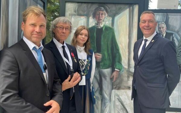 Fikk sitt portrett i «Roseslottet»