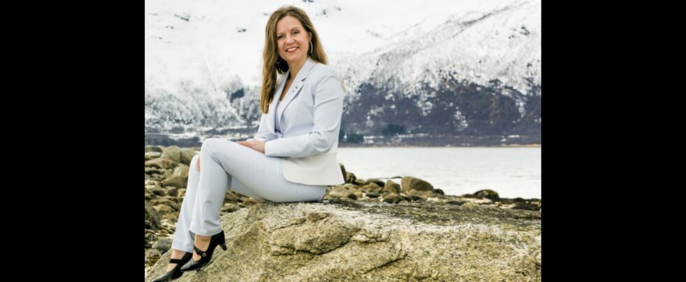 Tjeldsund-ordfører Liv Kristin Johnsen (H) mener kommunen bør slås sammen med Harstad. Flertallet av innbyggerne vil noe annet.
 Foto: Stian Klaussen