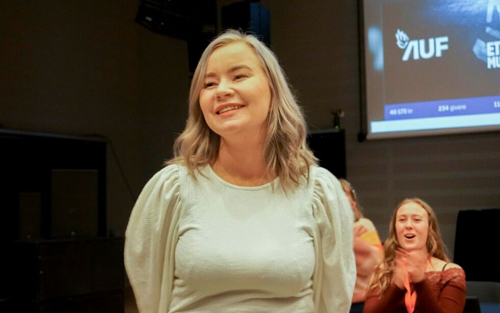 Agnete Masternes Hanssen fra Lakselv ble gjenvalgt til å sitte i sentralstyret i AUF. Foto: Privat.
 Foto: Privat