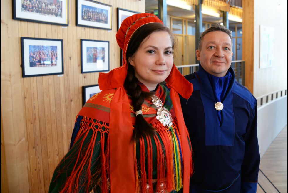 Aili Guttorm og Tor Gunnar Nystad ønsker å bli valgt inn på Sametinget til høsten.
 Foto: Steinar Solaas