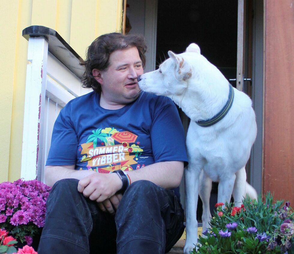 Ole Pet­ter Bent­sen og hund­en Calix.