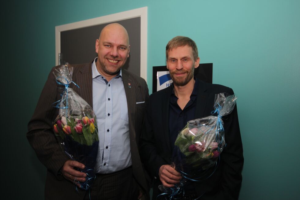 Hans-Jacob Bønå og Jo Inge Hesjevik er Høyres toppduo i Finnmark.
 Foto: Bjarne Krogstad, Altaposten