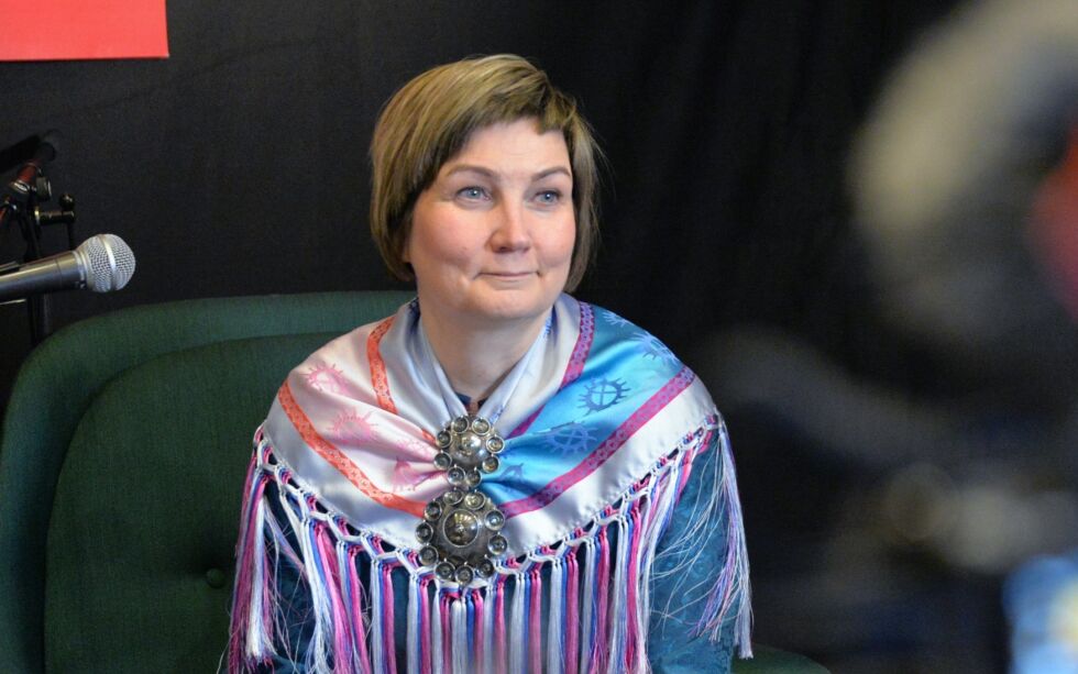 Samtale med avtroppende sametingspresident Aili Keskitalo.
 Foto: Steinar Solaas